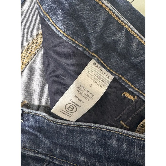 ATHLETA WOMENS SKINNY JEANS SIZE 6 SCULPTEK‎ MEDIUM WASH DENIM SLIM - Picture 6 of 12